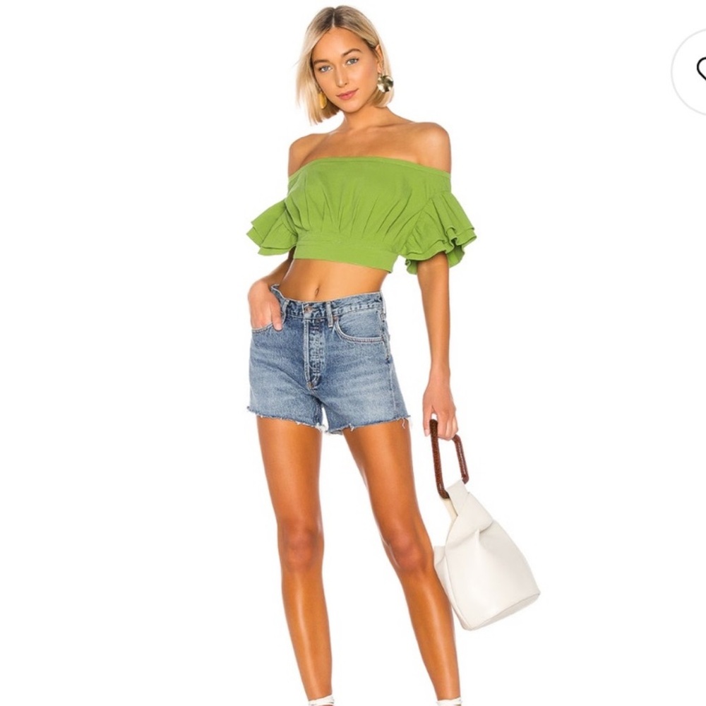 L’Academie The Claude Top in Moss – Size S